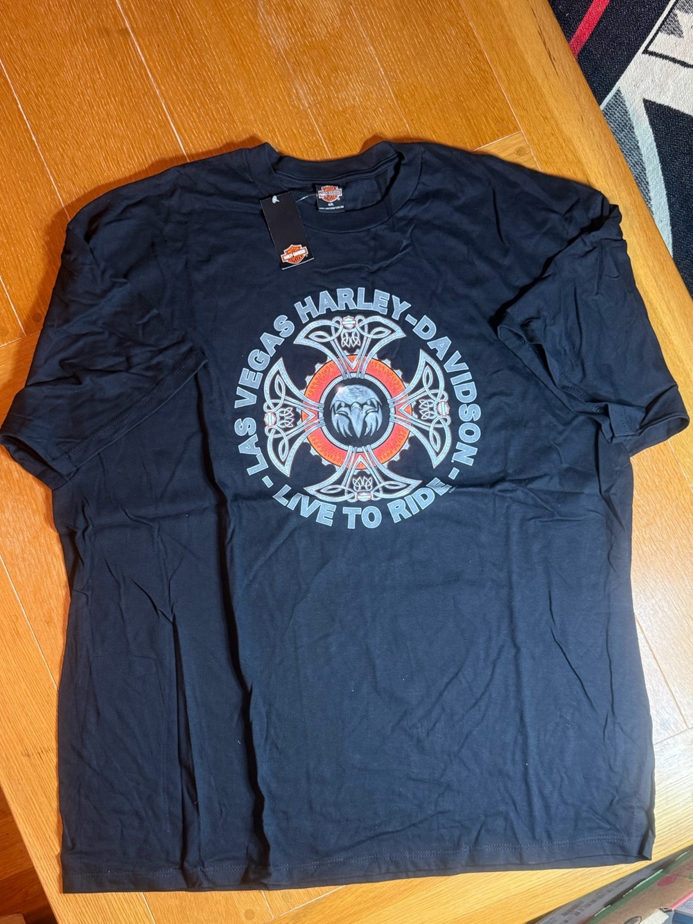 Harley-Davidson Black Las Vegas 'Live to Ride' Graphic Tee